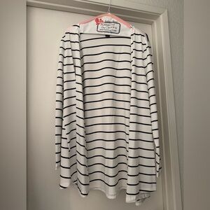SHEIN Black and White Striped Jacket